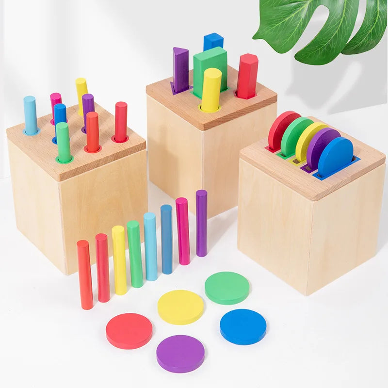 Coin Box Color Classification Shape Blocks Cognitive Pairing Teaching Aids Kids Toy