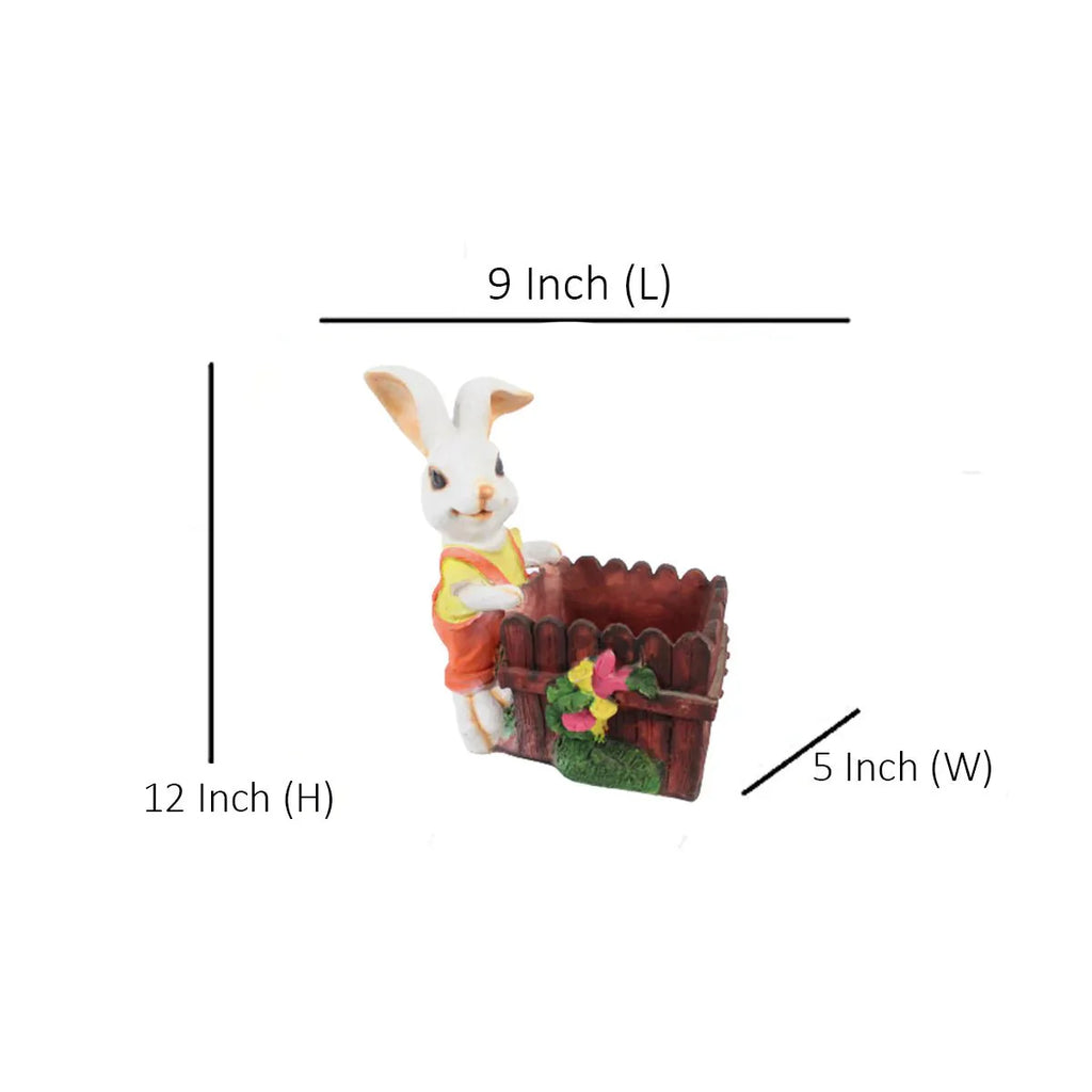 Rabbit Garden Planter Pot for Home & Outdoor Decor