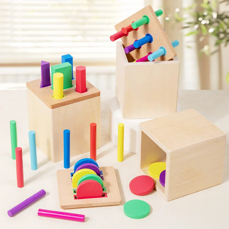Coin Box Color Classification Shape Blocks Cognitive Pairing Teaching Aids Kids Toy
