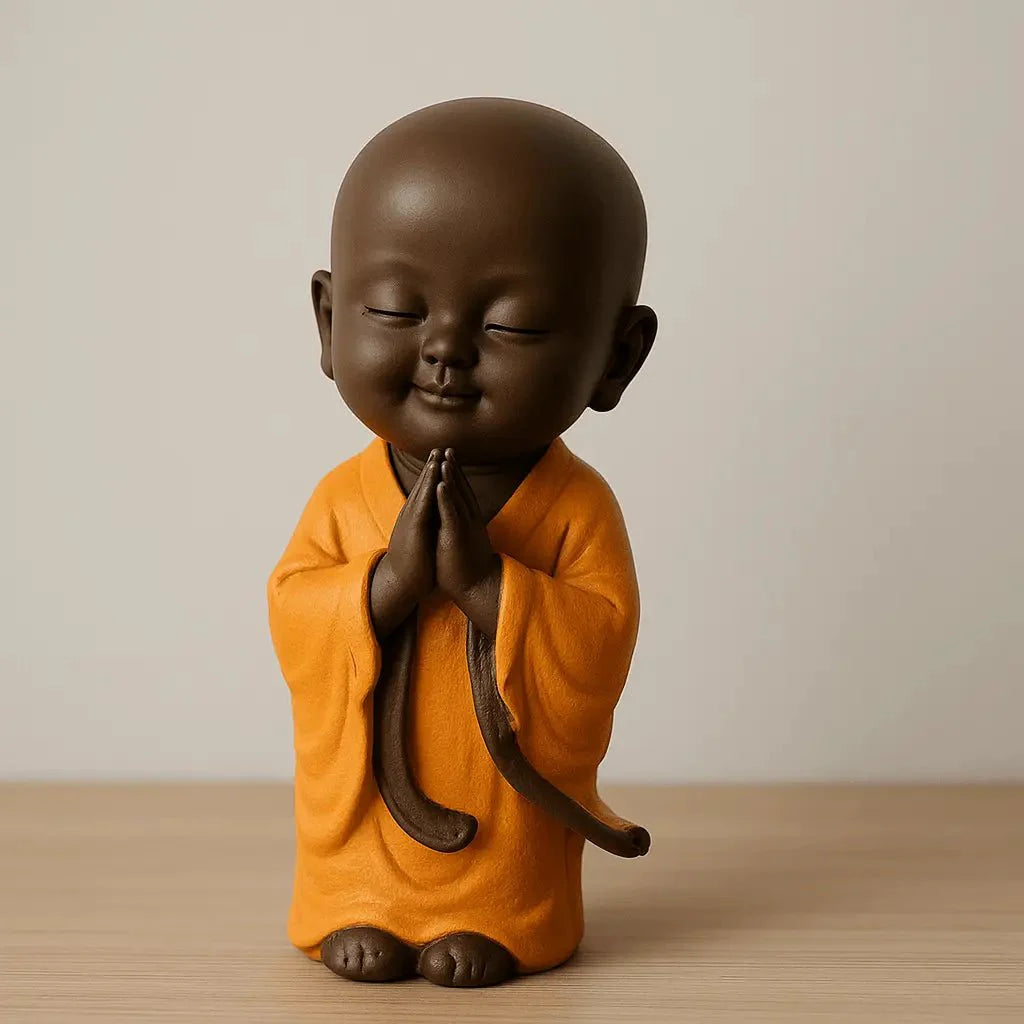 Namaste monk for garden indoor decor balcony decor