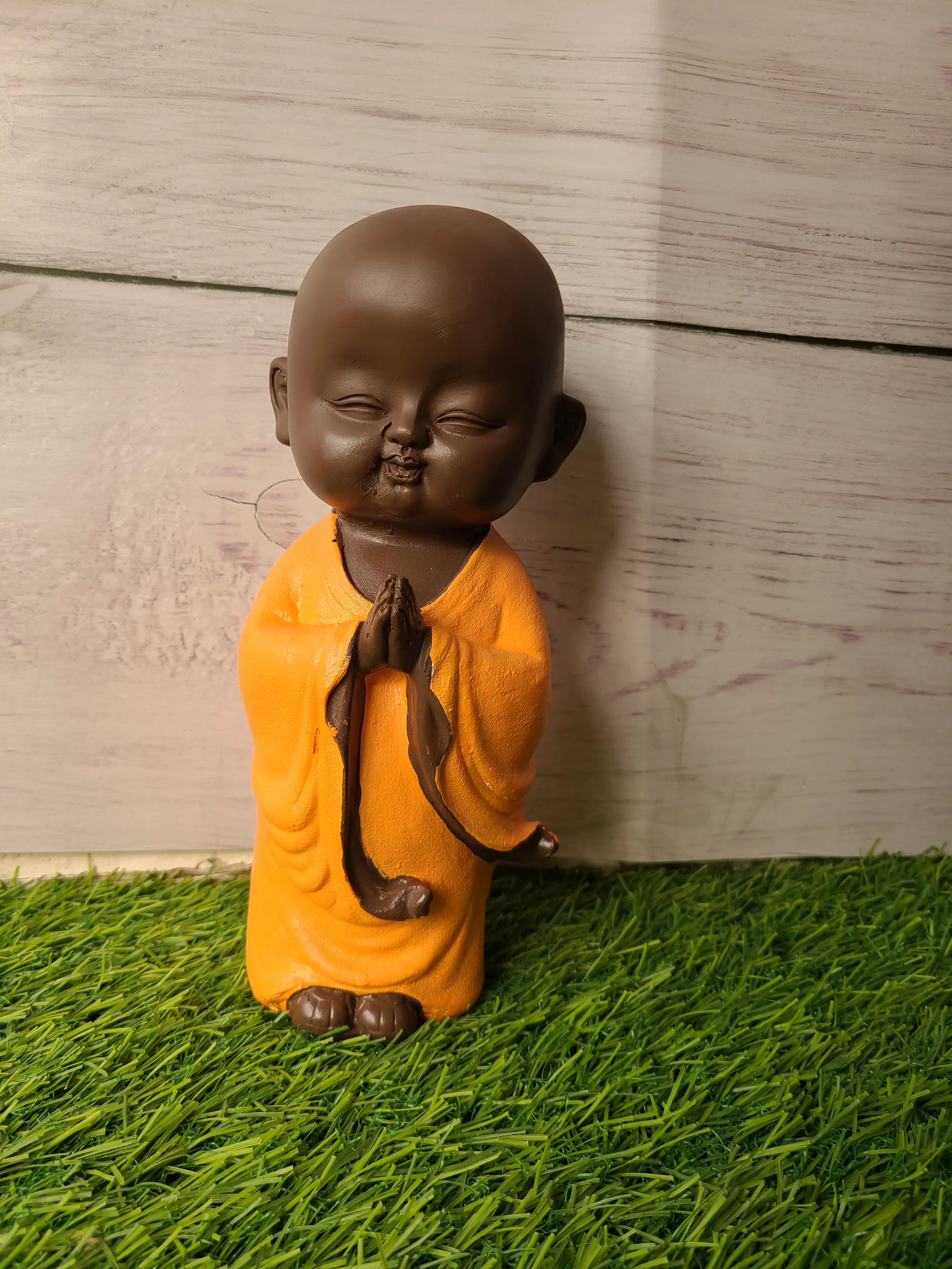 Namaste monk for garden indoor decor balcony decor