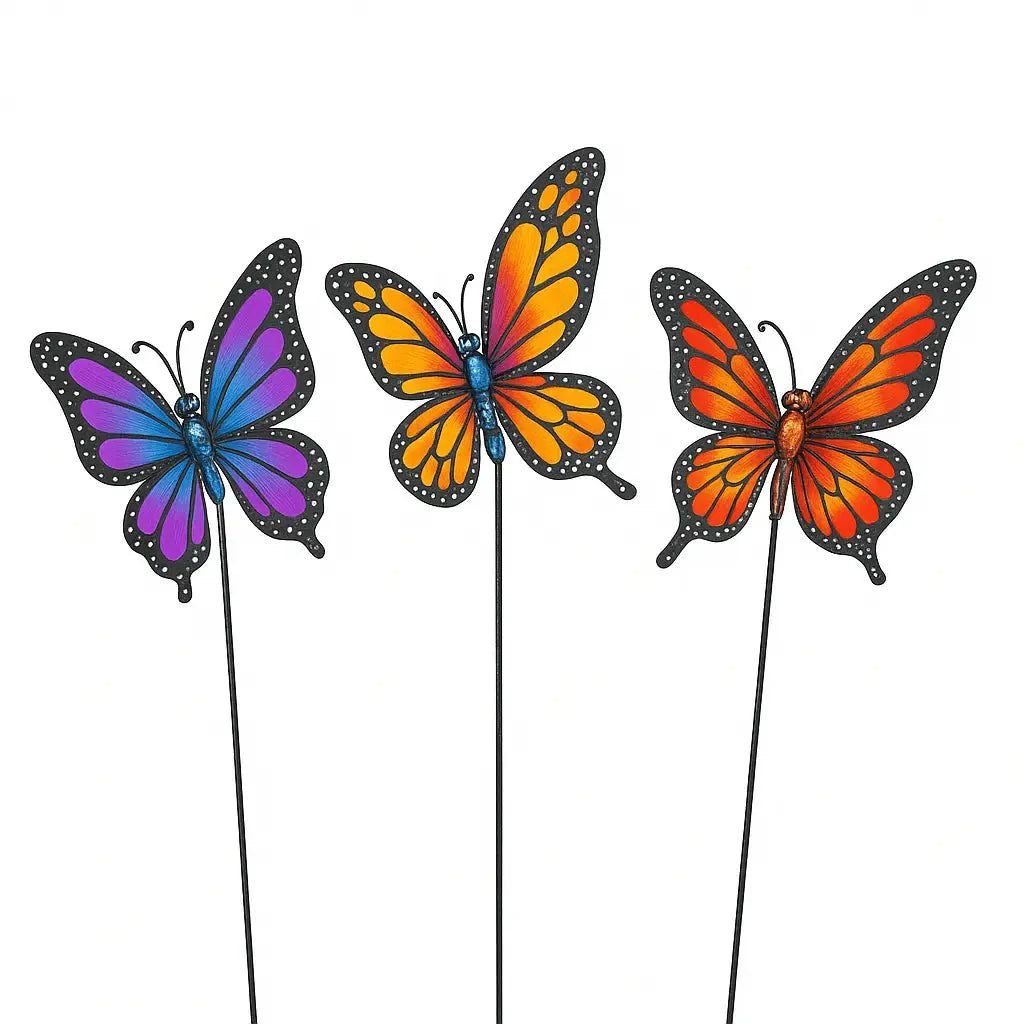 Butterfly garden sticks for garden decor home decor pack of 4