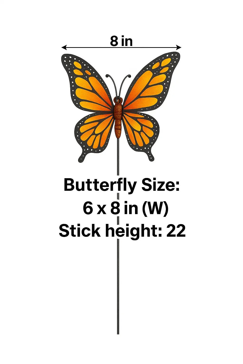Butterfly garden sticks for garden decor home decor pack of 4