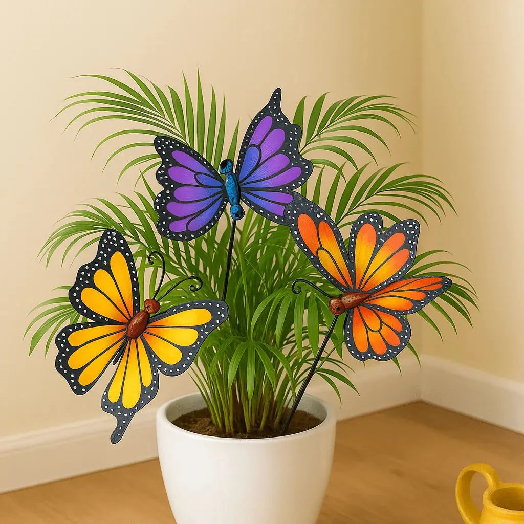 Butterfly garden sticks for garden decor home decor pack of 4