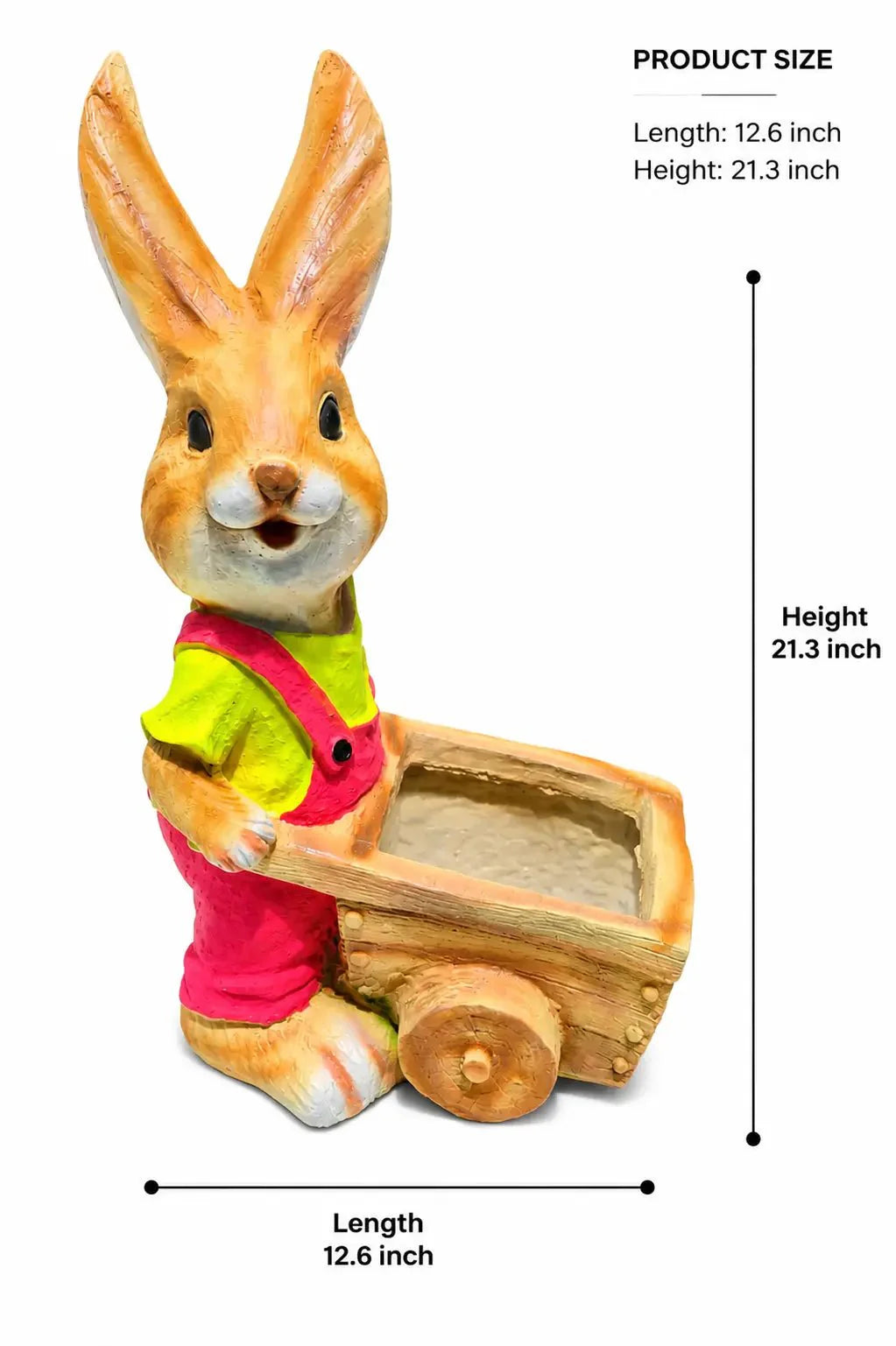 Rabbit Designer Planter Pot for Garden Decororation | Animal Showpiece for Home & Outdoor